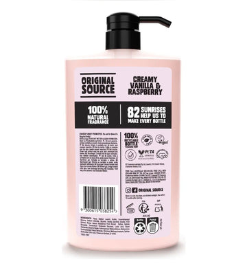 Original Source Shower Gel Creamy Vanilla & Raspberry 1L