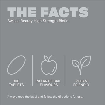 Swisse Beauty High Strength Biotin 5000mcg 100 Tablets