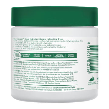 DermaVeen Intensive Extra Hydration Moisturising Cream 450g