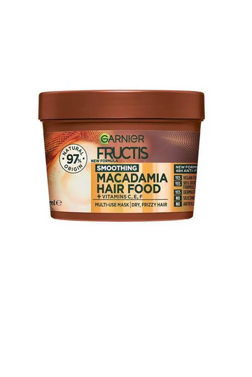 Garnier Fructis Smoothing Macadamia Hair Food For Dry,Unruly Hair 390m
