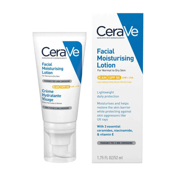 CeraVe AM SPF50 Facial Moisturising Lotion 52ml