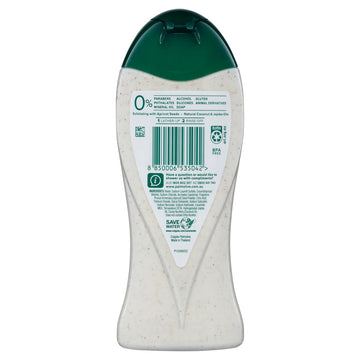 Palmolive Body Butter Coconut & Jojoba Body Wash, 400mL, Exfoliating Scrub with Real Fruit Seeds