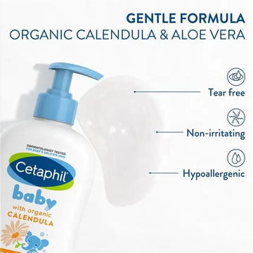Cetaphil Baby Gentle Wash &amp; Shampoo with Organic Calendula 400ml