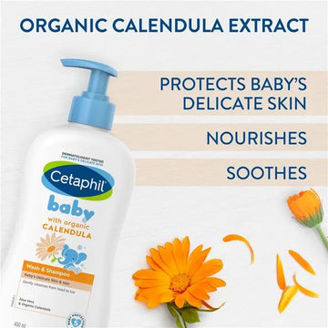 Cetaphil Baby Gentle Wash &amp; Shampoo with Organic Calendula 400ml